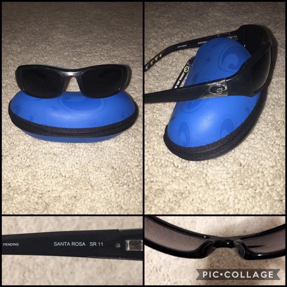 Costa Del Mar black Santa Rosa sunglasses